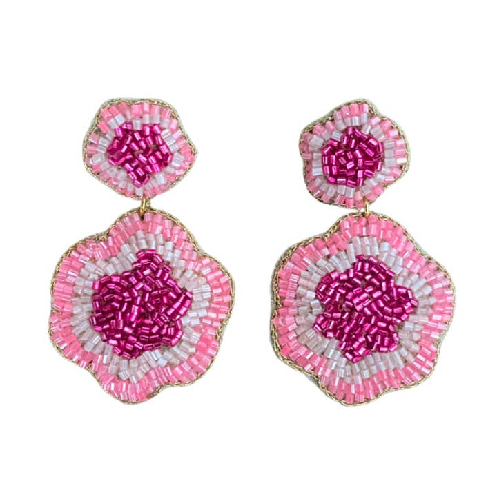 St. Tropez Earrings in Pink for wholesale by Beth Ladd Collections
