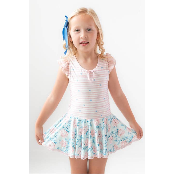 Farrah Leotard - Blooming Grace for wholesale by Cheeky Plum