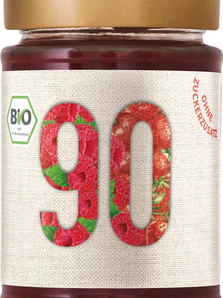 Sibani Bio 90% Fruchtaufstrich Himbeer-Erdbeer für den Großhandel von Sibani