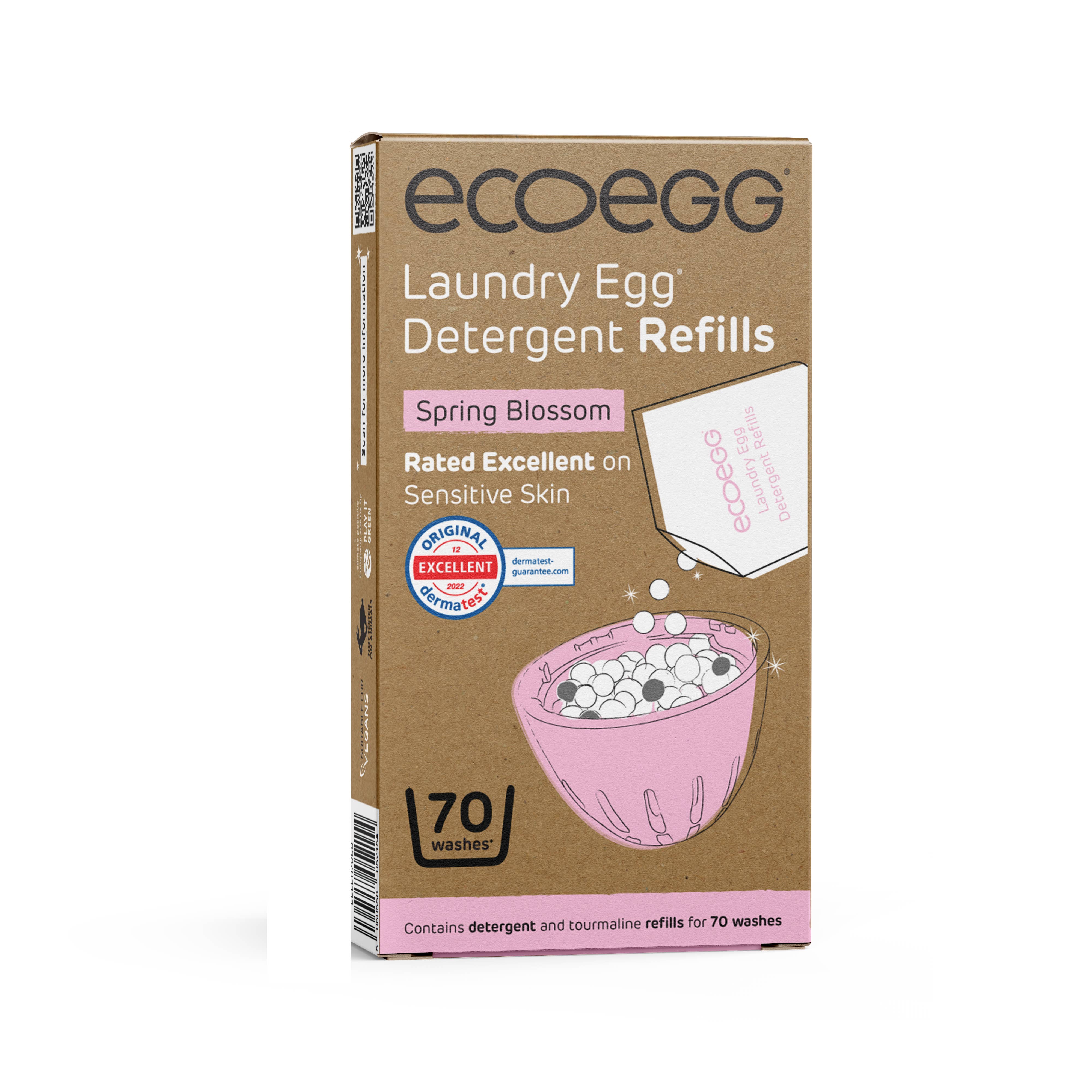 Ecoegg - Wholesale Laundry Detergent Powder/Pods - ecoegg Laundry Egg Refill Pellets - Spring Blossom 70s