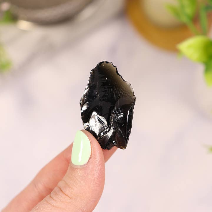 Natures Artifacts Inc - Wholesale Spiritual Stone/Crystal - Black Obsidian Gravel Gem Box - Black Obsidian Crystal