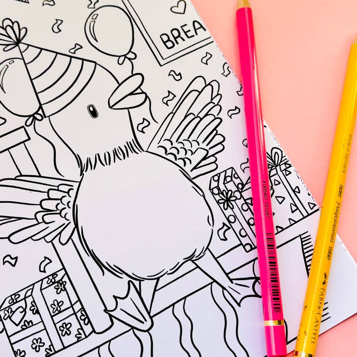 Pixiecraft - Wholesale Coloring & Activity Book - Kids & Baby - Dapper Ducks Illustrated A5 Colouring Book10