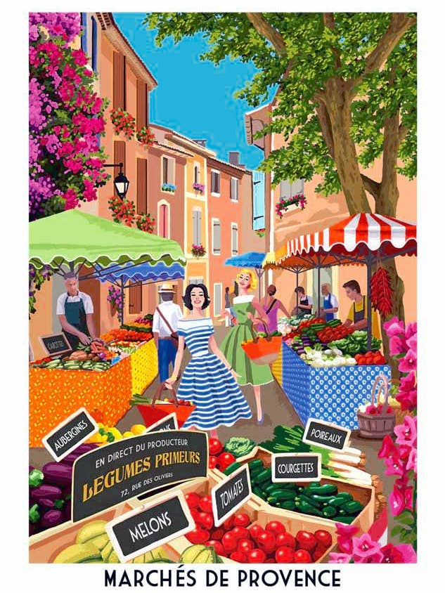 Provence Dishtowel 100% Cotton for wholesale by La Belle France