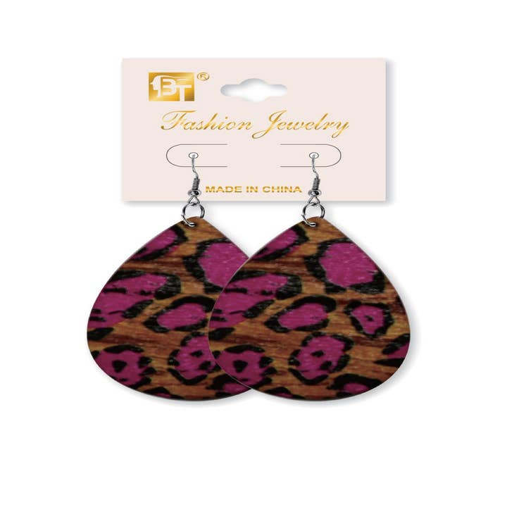 KT Supply - Wholesale Retailer Display - Jewelry - African Fashion Hook Earrings 65Mmx45Mm