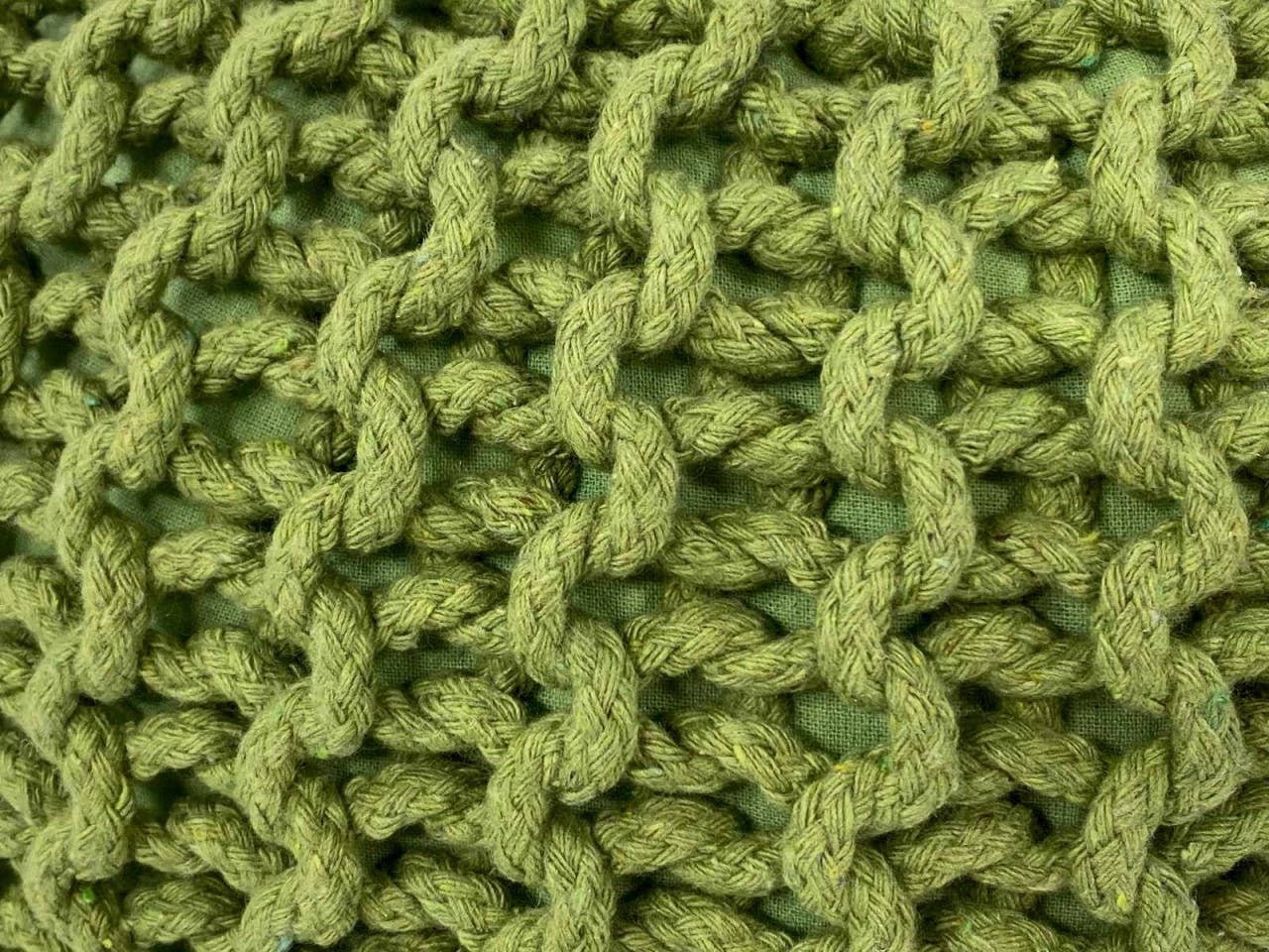 Voglrieder - Wholesale Pouf - Pouf, diameter 55 cm, knitted stool, pouf, pouf, floor cushion, large56