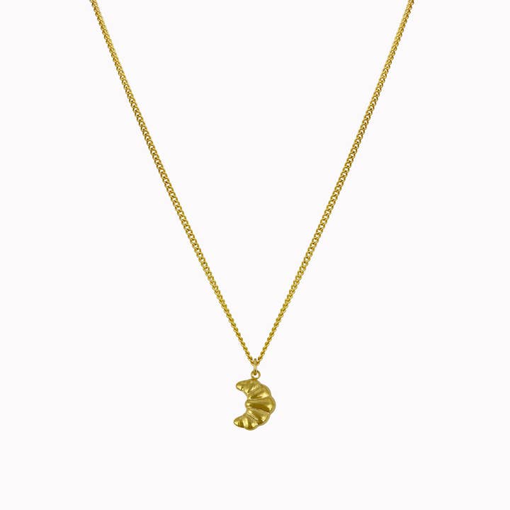 Minimalistisk kæde med croissant vedhæng for engroshandel hos Don' aparte