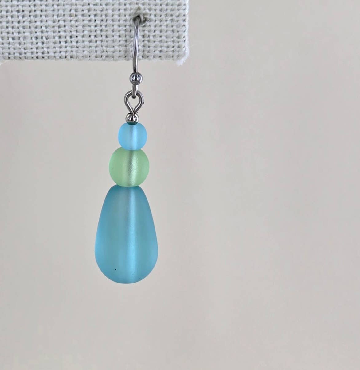 Sadie Green's Jewelry - Wholesale Dangle Earrings - Sea Glass Drop Earring 1711-SP9