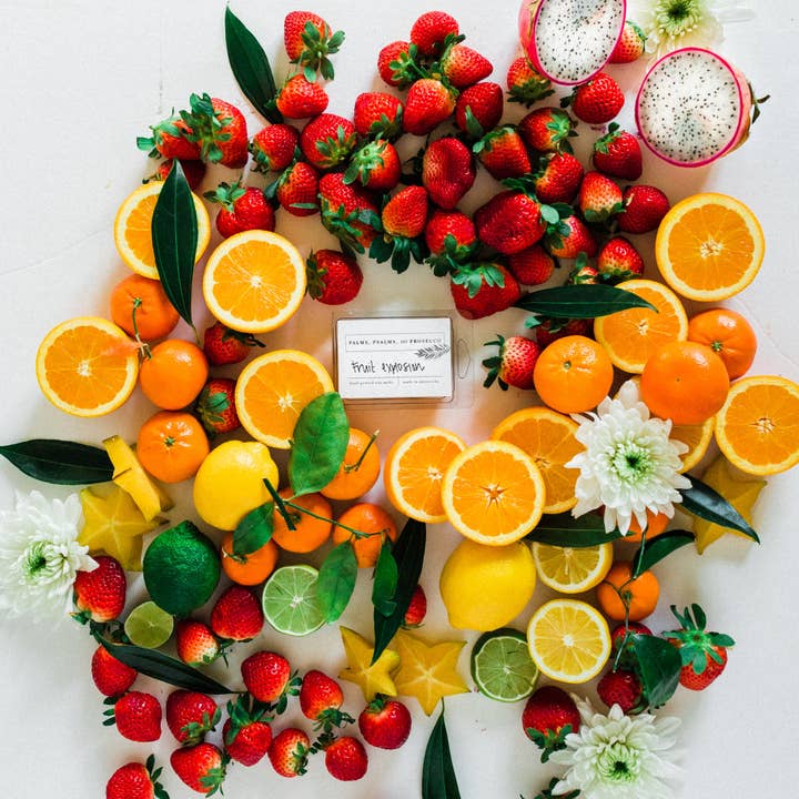 Fruit Explosion Wax Melts per la vendita all'ingrosso da parte di Palms, Psalms, & Prosecco