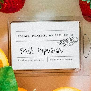 Fruit Explosion Wax Melts for wholesale by Palms, Psalms, & Prosecco