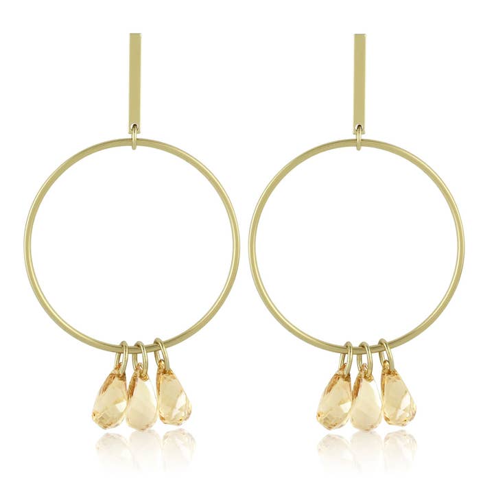 KRISTALL HOOP TRÄUME für den Großhandel von L George Designs