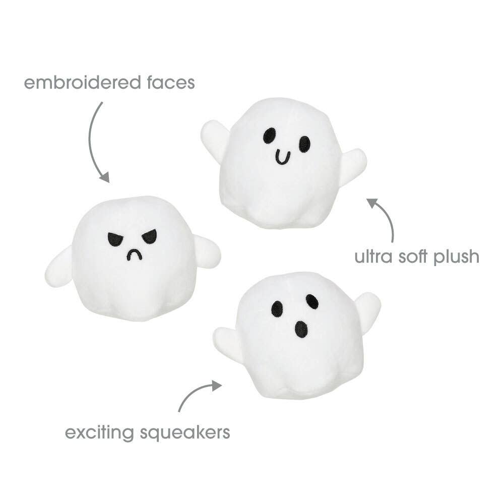 Pearhead - Wholesale Pet Plush Toy - Dog - Halloween Ghosts Dog Toys, Set of 33