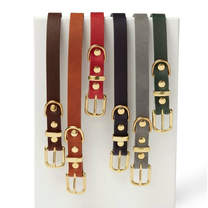 Molly and Stitch - Wholesale Pet Collar - Dog - Butter Leather Dog Collar - Sahara Cognac6