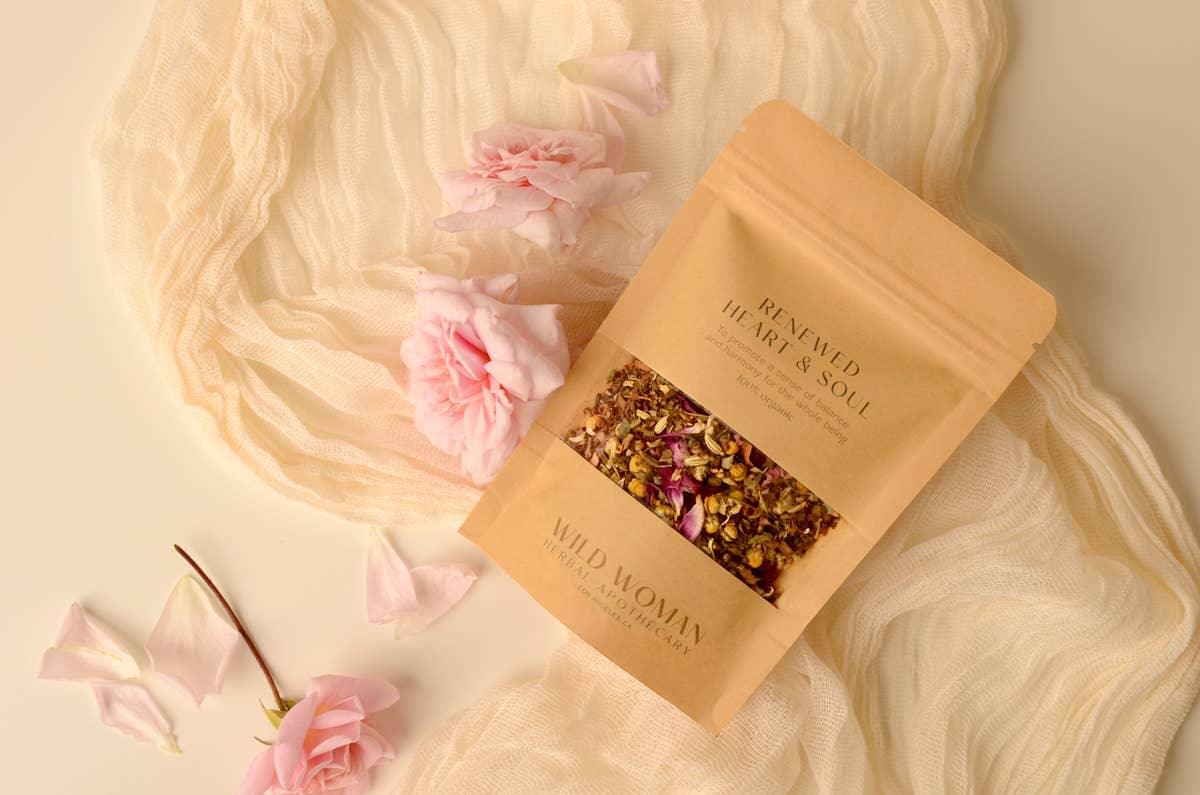 Wild Woman Herbal Apothecary - Wholesale Gezondheid/Detox thee - Vernieuwde Hart & Ziel Kruidenthee | Adaptogene Stressondersteuning3