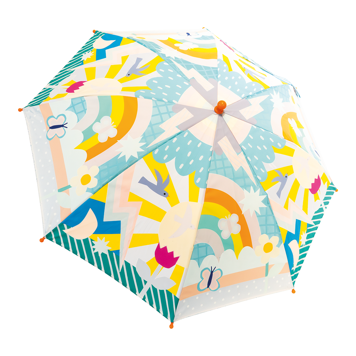 Floss and Rock - UK/EU – wholesale Umbrella – kids – 6+ Colour Change Umbrellas - Rainbows1