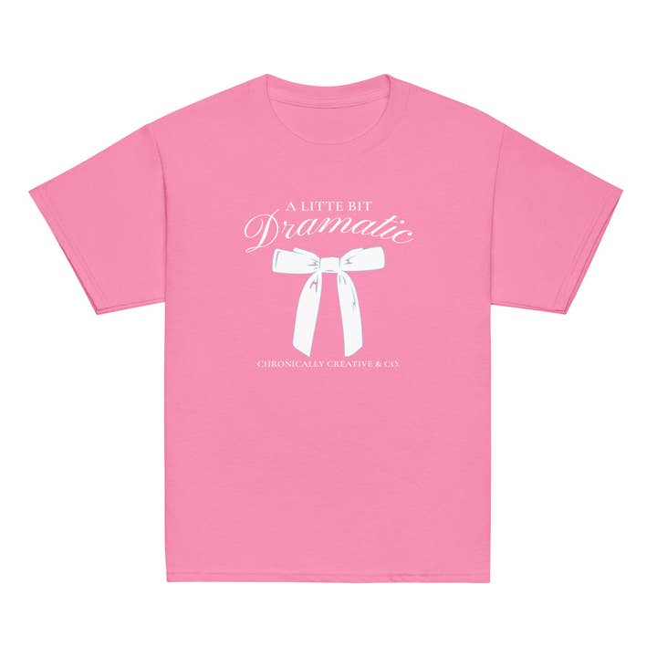 "A Little Bit Dramatic" Kids' T-Shirt by Chronically Creative & Co. – Stylish & Fun for wholesale by Chronically Creative & Co.