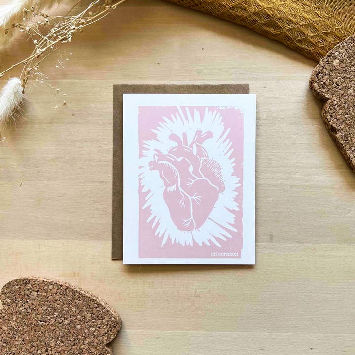 Mi Corazon - Rose pour la vente par Toast Paper + Goods