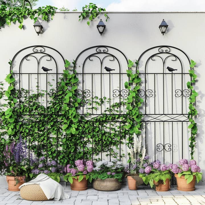 VIVZONE - Wholesale Trellis - 71'' H X 20'' W Iron Lattice Panel Trellis Garden Trellis Pa