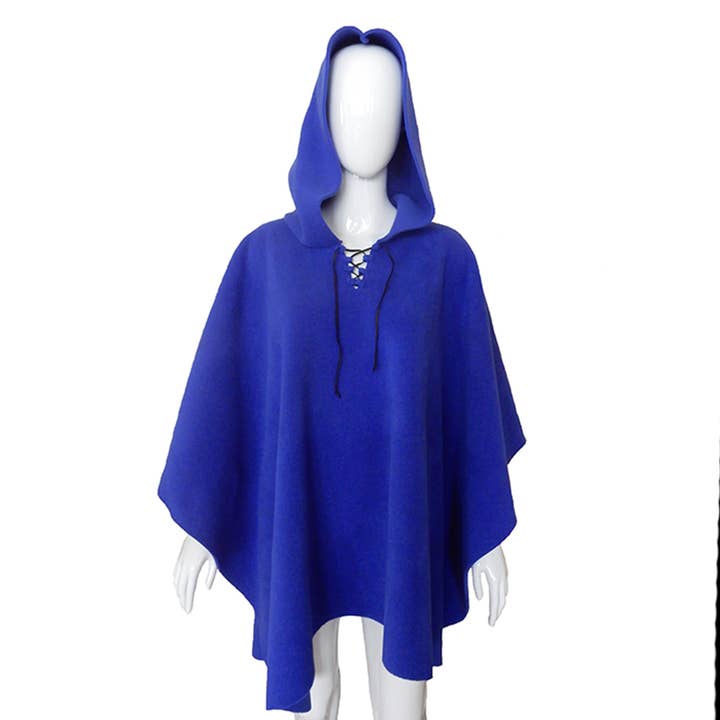 Mantoque met capuchon zonder franjes - volwassen voor wholesale door Swanque