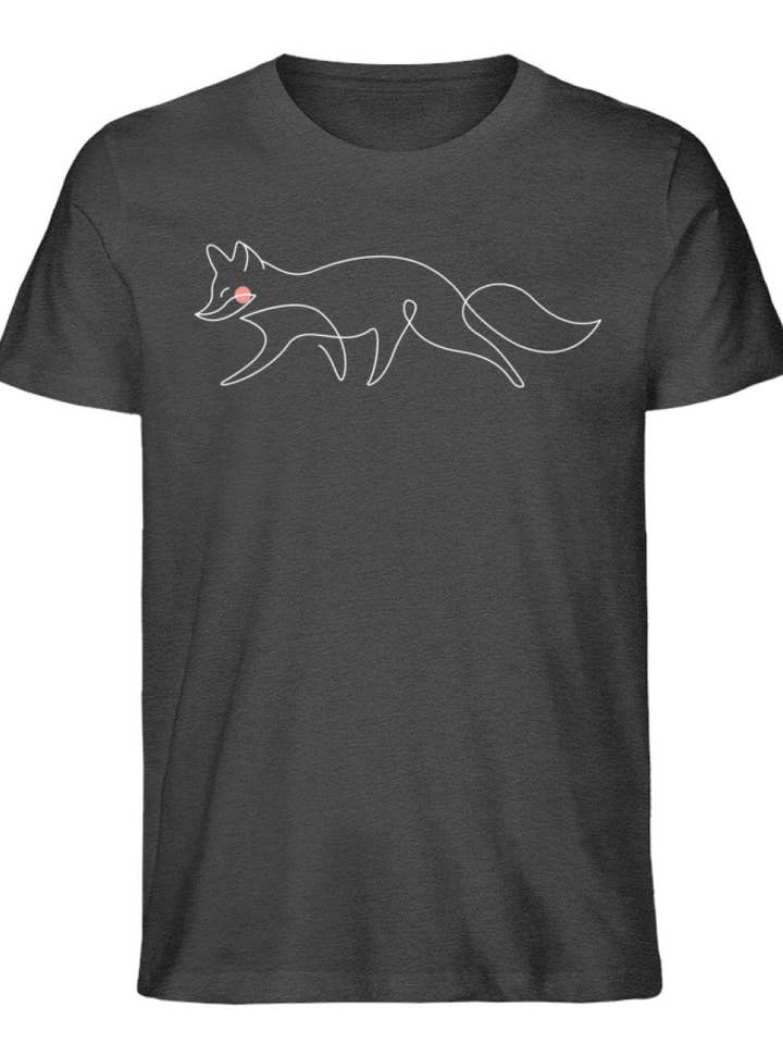 Camisa orgánica premium para hombre Fox line para venta al por mayor de Uwaldu