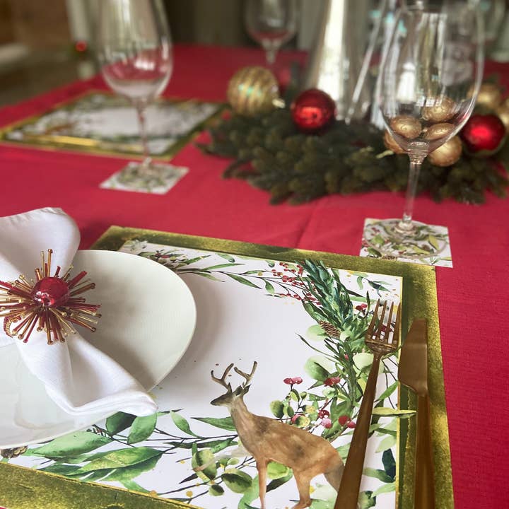 C SQUARED DESIGN - Wholesale Disposable placemat - CHRISTMAS WRENCH PAPER PLACEMAT3