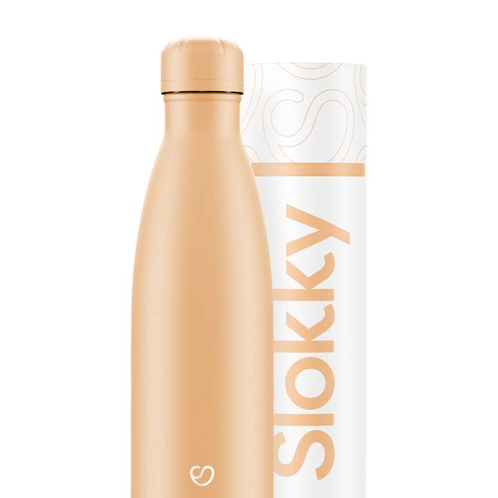 Pastellorange Thermosflasche mit Verschluss – 500 ml für den Großhandel von Slokky