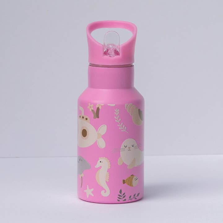 Sea Creatures | 12 oz Vacuum Insulated Baby Flask for wholesale by Adventure Hawaii