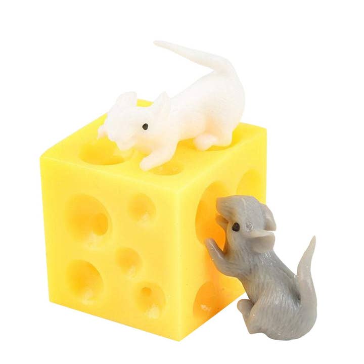 Fun Mouse and Cheese Block Squeeze Stress Toy and other Purchase Wholesale mouse cheese. Free Returns & Net 60 Terms on Faire trending on Faire.