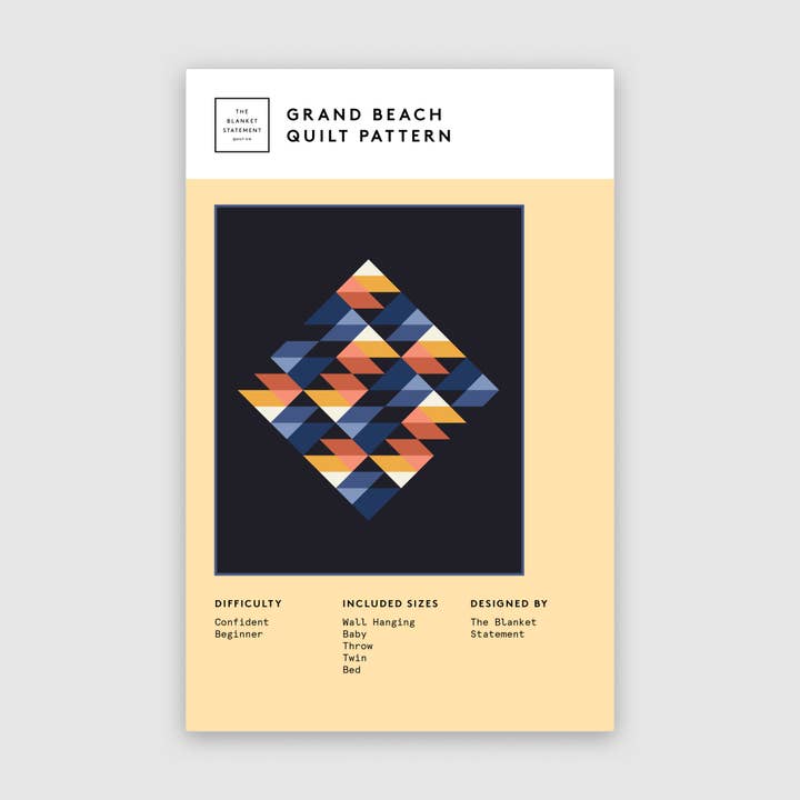 Grand Beach Paper Pattern for wholesale by The Blanket Statement