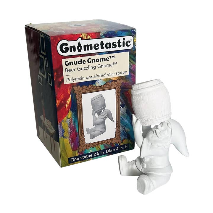 Gnometastic DIY Mini Gnude Garden Gnome - Beer Guzzling for wholesale by 203 Brands
