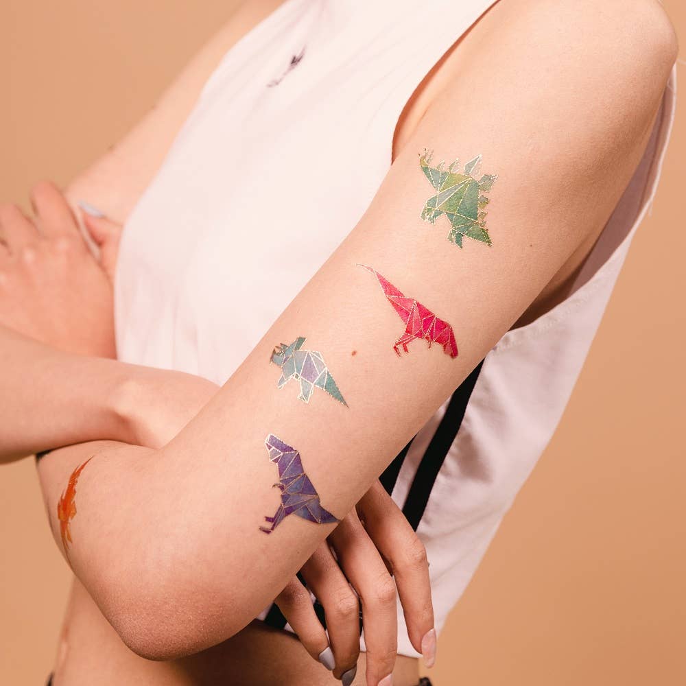 PAPERSELF – wholesale Temporary tattoo – Geo Dino Temporary Tattoos Stickers