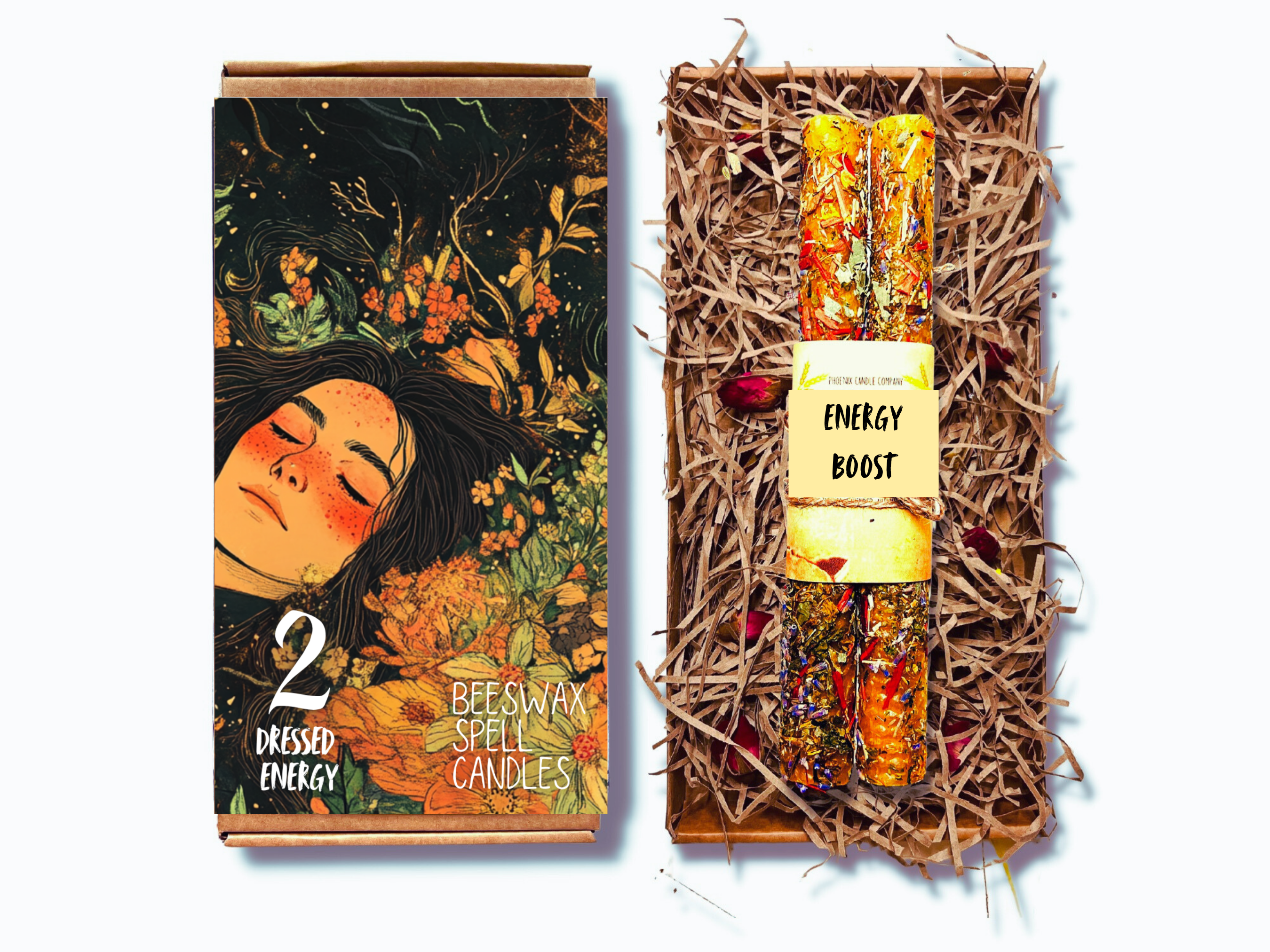 Phoenix Candle Company - Wholesale Votive Candle - Large Dressed Beeswax Spell Candles 8" (20cm)16