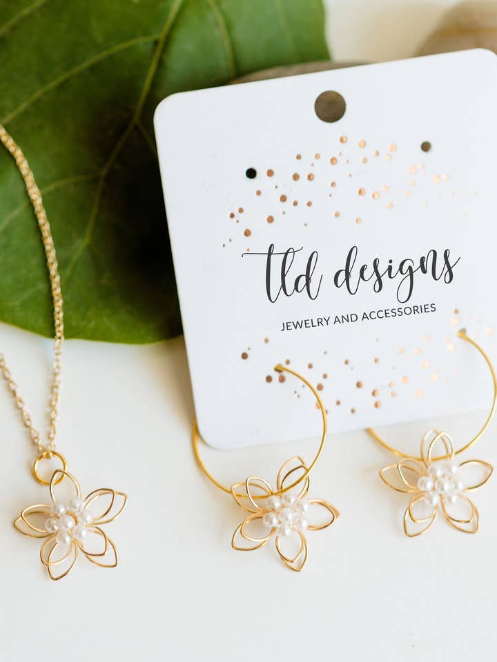 Pérolas de Flores por atacado de TLD Designs