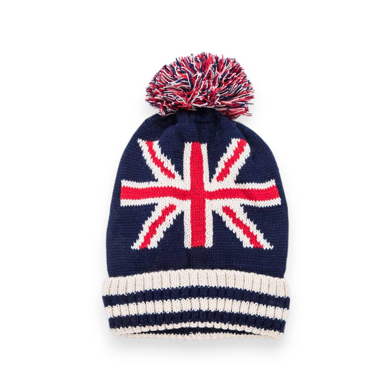 LA Jewelry Plaza - Wholesale Beanie - Women's - Mix Flags Intarsia Pom Pom Beanies Set3