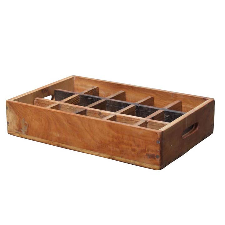 Getränkekiste Plain für den Großhandel von Nature and Style Wohnkultur Import GmbH