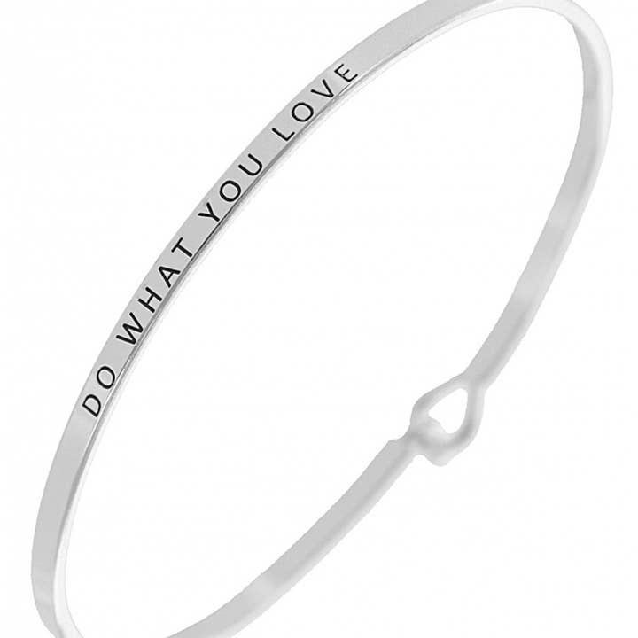 FR3502 GØR HVAD DU ELSKER_3mm Message Brass Armbånd for engroshandel hos 0011 PREMIERE