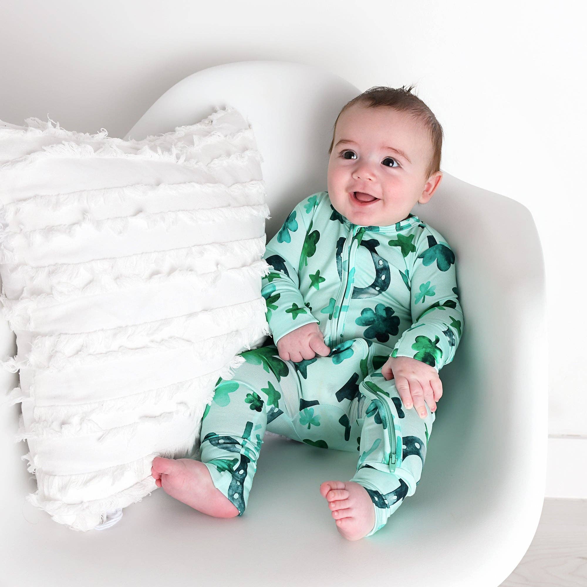 Wholesale Bamboo Baby Pajama Sleepies Little Baby Zip Patrick for your