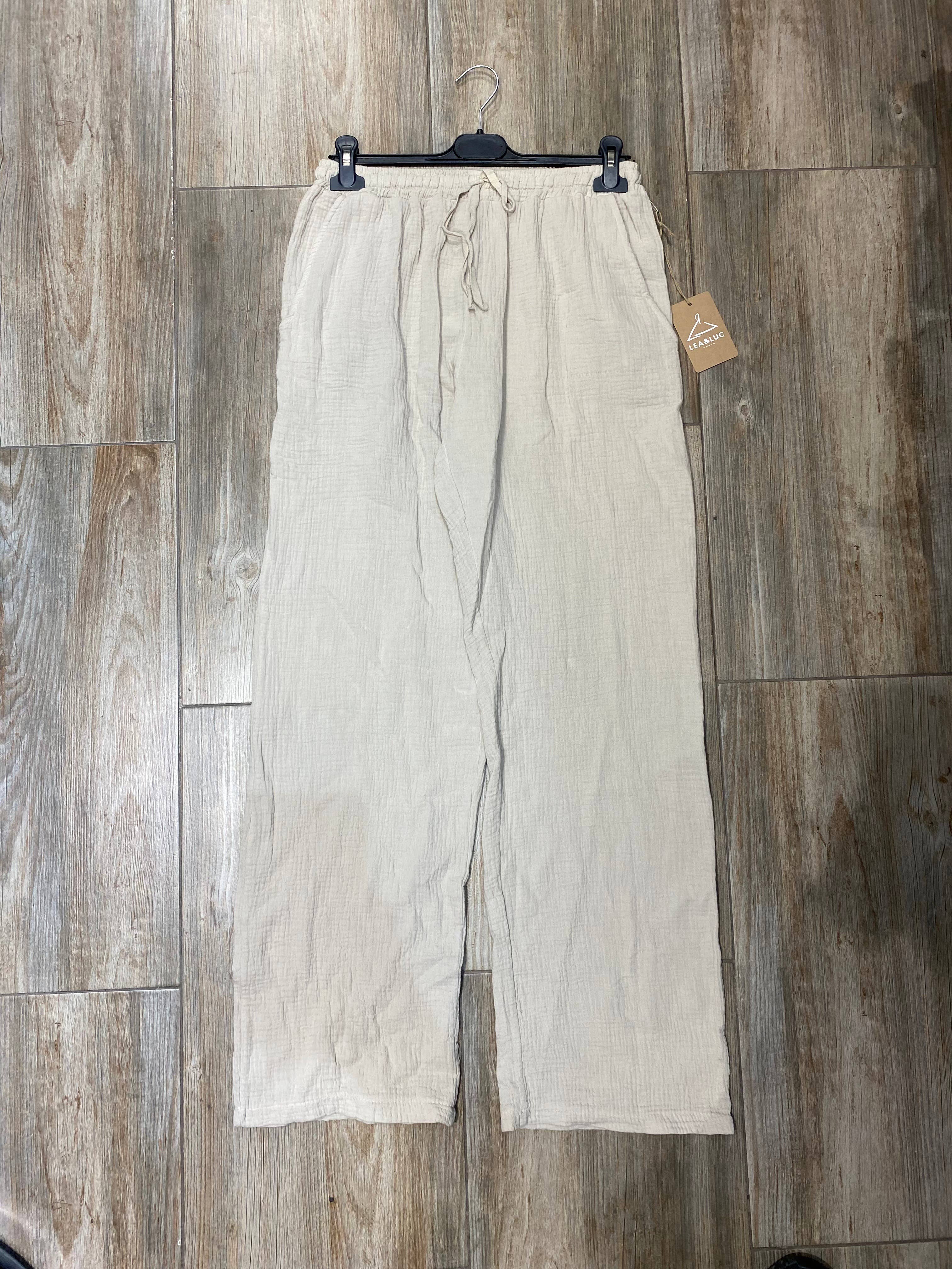 LÉA & LUC - Wholesale Pants - Women's - 100% cotton trousers REF.30132C7