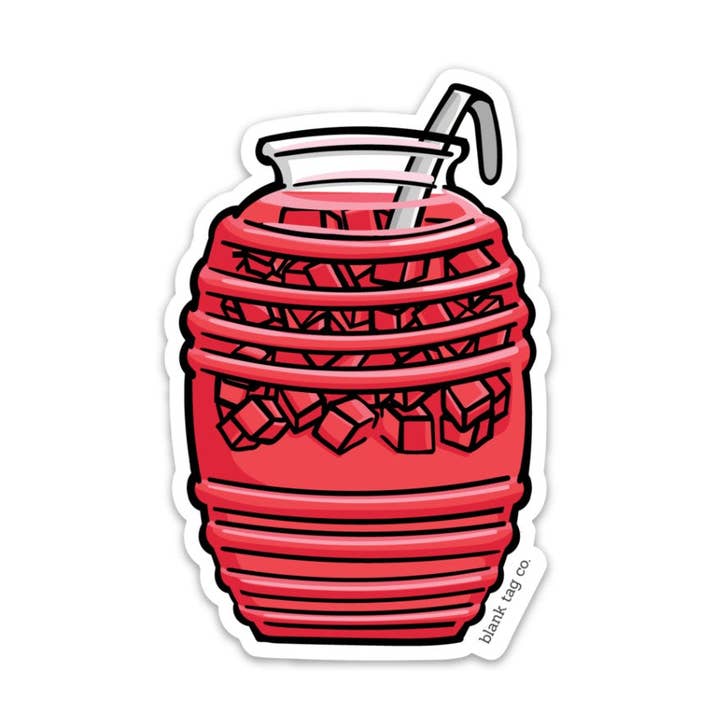 The Sandia Agua Fresca Sticker for wholesale by Blank Tag Co. Stickers - Waterproof Stickers