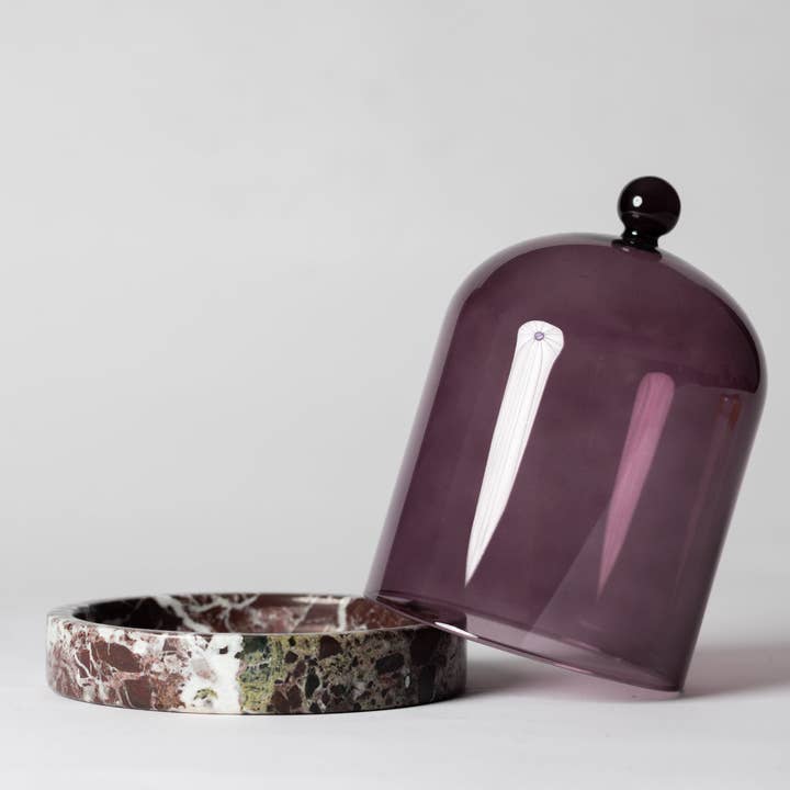 CAMPANA VIOLETA + JUEGO DE PIEDRAS - Accesorios de Decoración para el Hogar para venta al por mayor de Poured New York