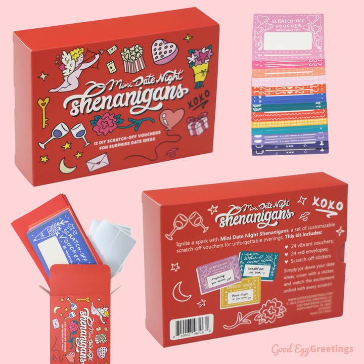 Sleazy Greetings - Wholesale Gag gift/novelty gift - Mini Date Night Shenanigans - Scratch-Off DIY Love Vouchers8