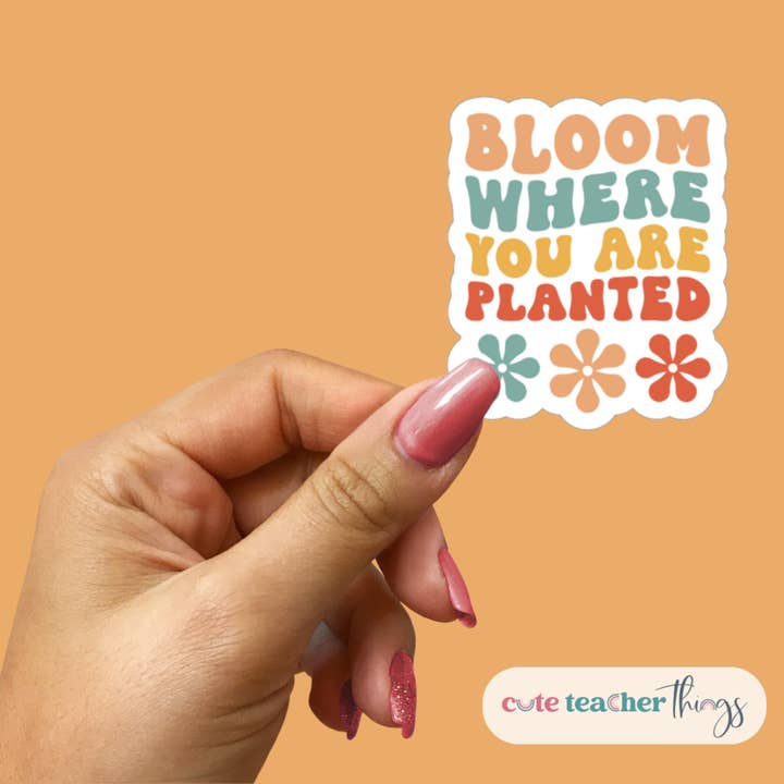 Adhesivo Bloom Where You Are Planted para venta al por mayor de Cute Teacher Things