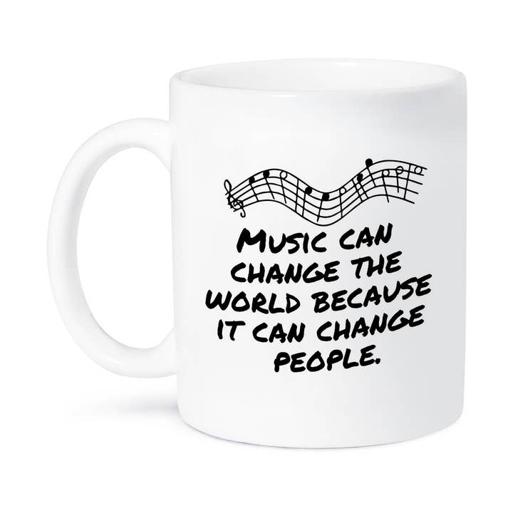 3dRose, Music Can Change The World Because It Can Change People, Mug for wholesale by 3dRose