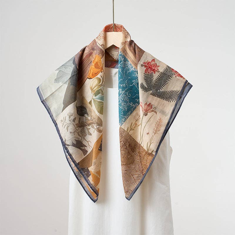 Marayn - Vendita all'ingrosso Sciarpa - Donna - Sciarpa in Misto Seta Leggera Primavera Estate Versatile60