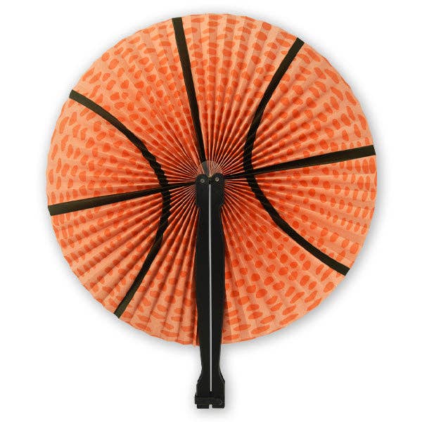 Basketball Folding Fans 12 Pack for wholesale by Kipp Brothers