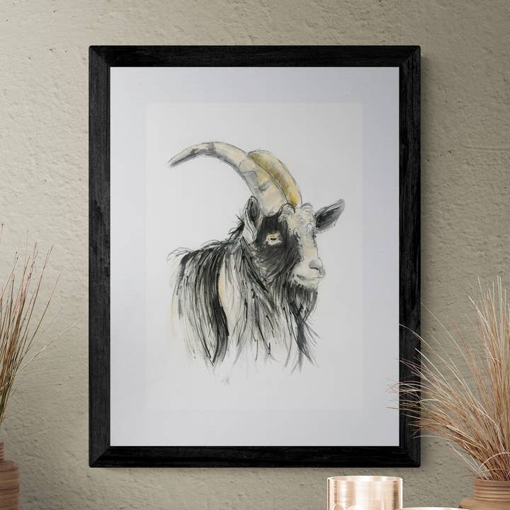 "Gareth the Welsh Mountain Goat" for wholesale by Wendy Laverick