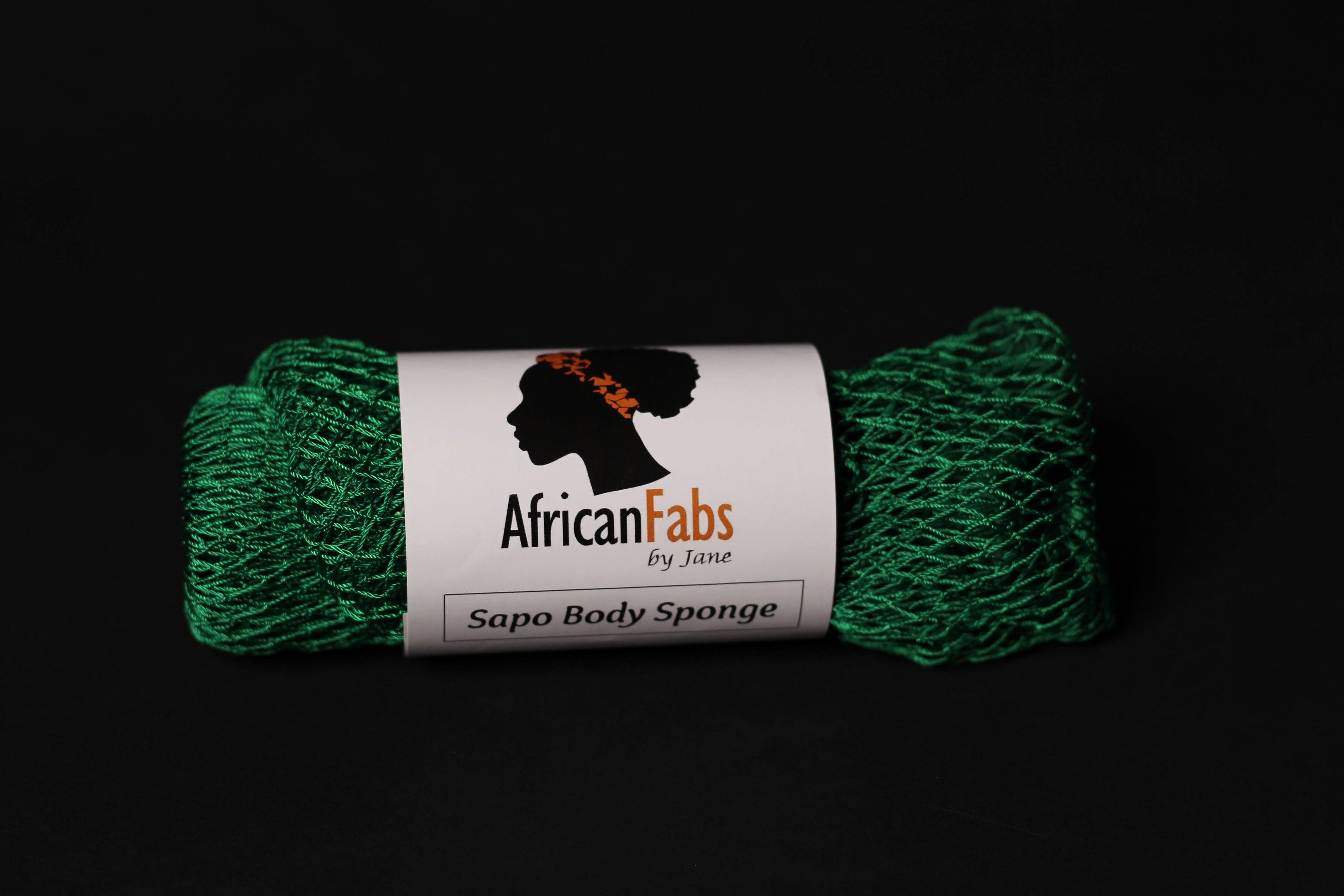 AfricanFabs – wholesale Badsvamp – 5-pack afrikansk nät-svamp / skrubbnät / sapo-svamp – grön2