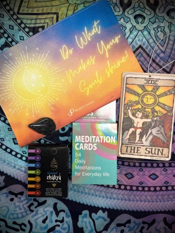 Meditation Cards + Sodalite Crystal & More: Ritual Bundle for wholesale by Picasso Jasper