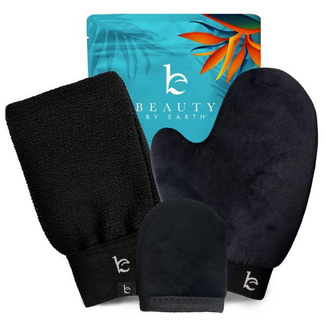 Beauty By Earth - Wholesale Self-Tanner - Self Tanner Body & Face Applicator & Exfoliating Glove