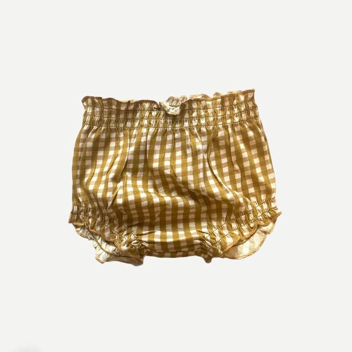 Emma Grace Shoppe - Wholesale Underwear/Diaper Cover - Baby - EG Organic Bloomers - Golden Gingham