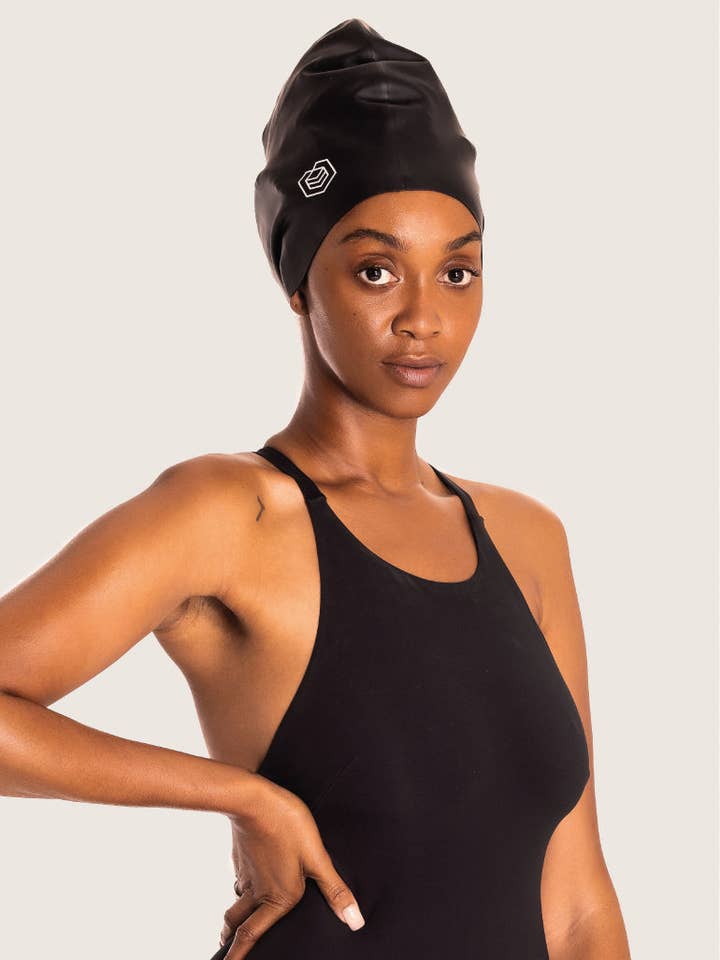 SOUL CAP – Großhandel Badekappe – Unisex – Voluminöse Schwimmkappe für Erwachsene – für langes, lockiges und volles Haar15